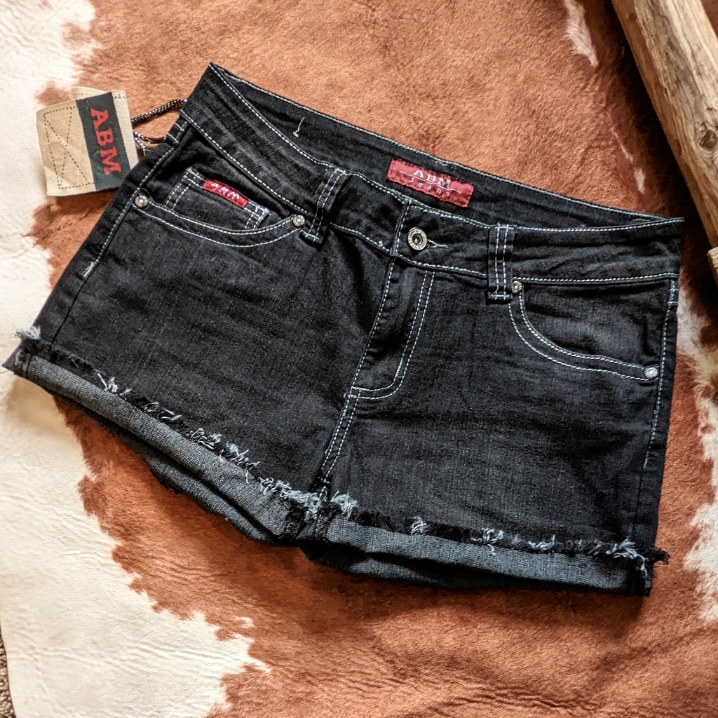 Nwt Abm Distressed Hem Embellished Shorts
